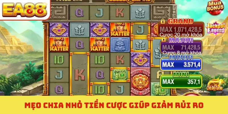 Cách Chơi Nổ Hũ Đổi Thưởng - 4 Chiến Thuật Vàng Cần Nhớ 3 Mẹo chia nhỏ tiền cược giúp giảm rủi ro