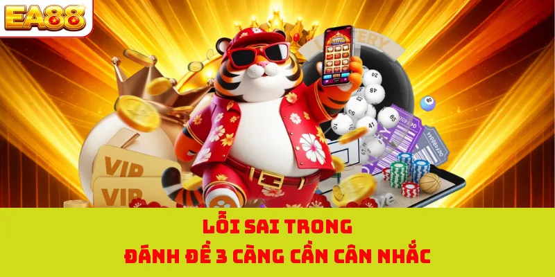 Đề 3 Càng - EA88 Bật Mí Lối Chơi Hiệu Quả Tối Ưu Lợi Nhuận 3 Lỗi sai trong đánh đề 3 càng cần cân nhắc